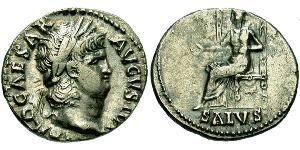 1 Денарий Римская империя (27BC-395) Серебро Нерон (37- 68)