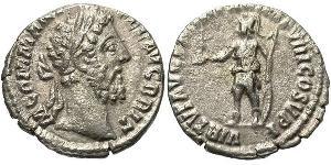 1 Денарий Римская империя (27BC-395) Серебро Коммод (161-192)