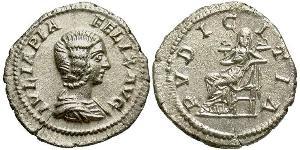 1 Денарий Римская империя (27BC-395) Серебро Юлия Домна (?-217)