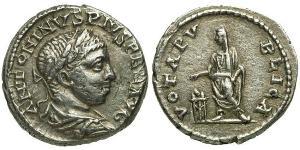 1 Денарий Римская империя (27BC-395) Серебро Гелиогабал (203-222)