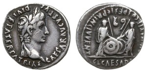 1 Денарий Римская империя (27BC-395) Серебро Октавиан Август (63BC- 14) 