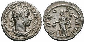 1 Денарий Римская империя (27BC-395) Серебро Александр Север (208-235)