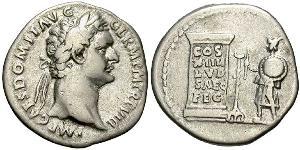 1 Денарий Римская империя (27BC-395) Серебро Домициан (51-96)