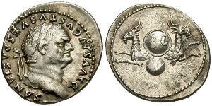 1 Денарий Римская империя (27BC-395) Серебро Веспасиан (9-79)