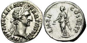 1 Денарий Римская империя (27BC-395) Серебро Нерва (30- 98)