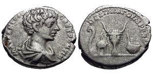1 Денарий Римская империя (27BC-395) Серебро Каракалла (188-217)