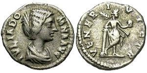 1 Денарий Римская империя (27BC-395) Серебро Юлия Домна (?-217)