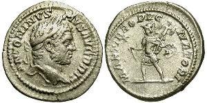 1 Денарий Римская империя (27BC-395) Серебро Каракалла (188-217)