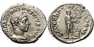 1 Денарий Римская империя (27BC-395) Серебро Гелиогабал (203-222)