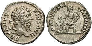1 Денарий Римская империя (27BC-395) Серебро Септимий Север (145- 211)