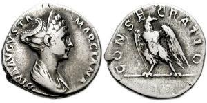 1 Денарий Римская империя (27BC-395) Серебро Траян (53-117)