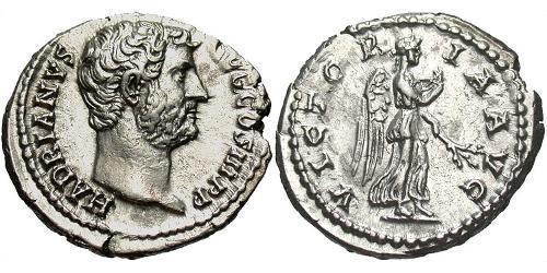 1 Денарий Римская империя (27BC-395) Серебро Адриан (76 - 138) 