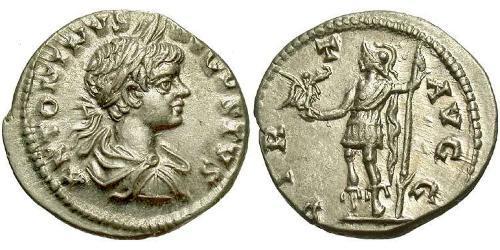 1 Денарий Римская империя (27BC-395) Серебро Каракалла (188-217)