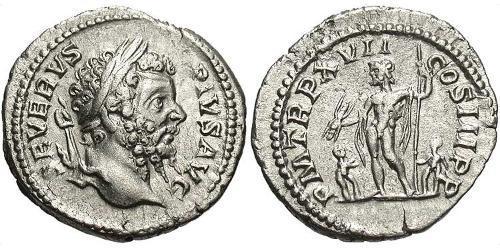 1 Денарий Римская империя (27BC-395) Серебро Септимий Север (145- 211)