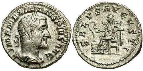 1 Денарий Римская империя (27BC-395) Серебро Максимин I (173-238)