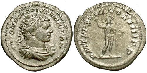 1 Денарий Римская империя (27BC-395) Серебро Каракалла (188-217)
