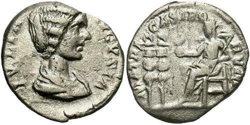 1 Денарий Римская империя (27BC-395) Серебро Юлия Домна (?-217)