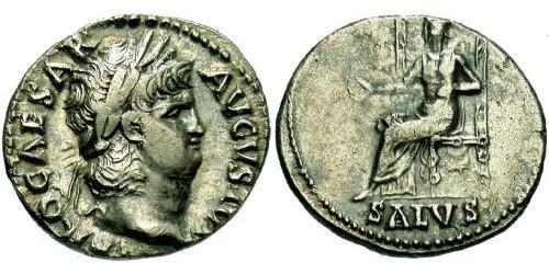 1 Денарий Римская империя (27BC-395) Серебро Нерон (37- 68)