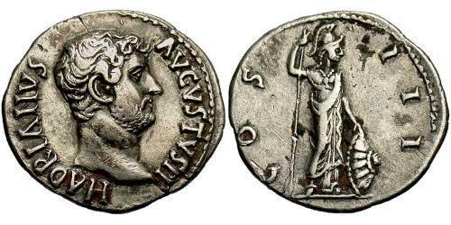 1 Денарий Римская империя (27BC-395) Серебро Адриан (76 - 138) 