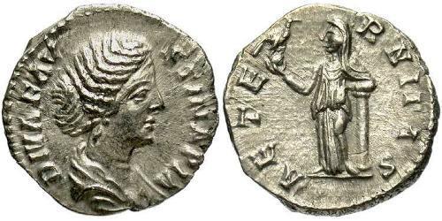 1 Денарий Римская империя (27BC-395) Серебро Фаустина II (130-175)