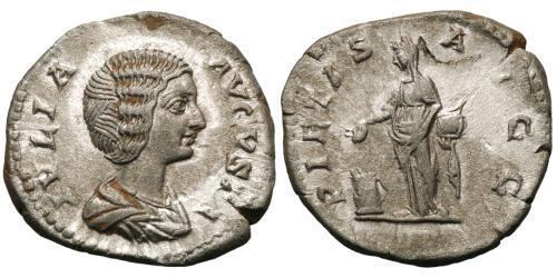 1 Денарий Римская империя (27BC-395) Серебро Юлия Домна (?-217)