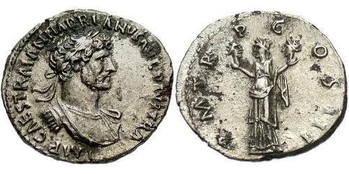 1 Денарий Римская империя (27BC-395) Серебро Адриан (76 - 138) 