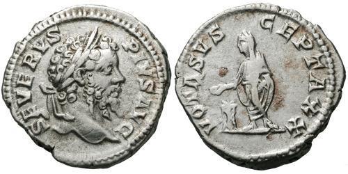1 Денарий Римская империя (27BC-395) Серебро Септимий Север (145- 211)