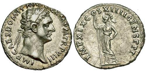 1 Денарий Римская империя (27BC-395) Серебро Домициан (51-96)