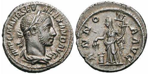 1 Денарий Римская империя (27BC-395) Серебро Александр Север (208-235)