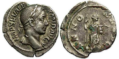 1 Денарий Римская империя (27BC-395) Серебро Александр Север (208-235)