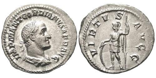 1 Денарий Римская империя (27BC-395) Серебро Гордиан II (192-238)
