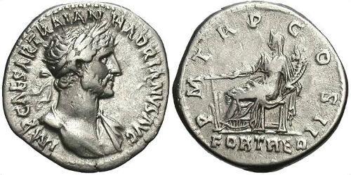 1 Денарий Римская империя (27BC-395) Серебро Адриан (76 - 138) 