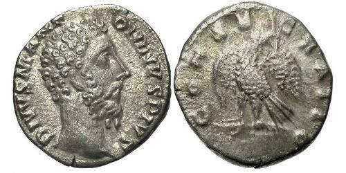 1 Денарий Римская империя (27BC-395) Серебро Марк Аврелий (121-180)