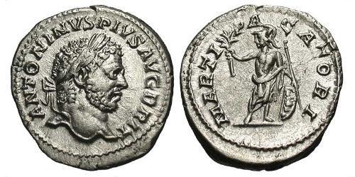 1 Денарий Римская империя (27BC-395) Серебро Каракалла (188-217)