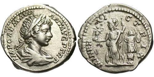 1 Денарий Римская империя (27BC-395) Серебро Каракалла (188-217)