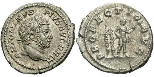 1 Денарий Римская империя (27BC-395) Серебро Каракалла (188-217)