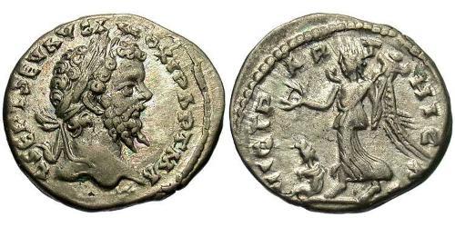 1 Денарий Римская империя (27BC-395) Серебро Септимий Север (145- 211)