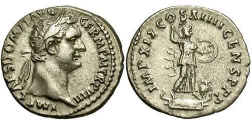 1 Денарий Римская империя (27BC-395) Серебро Домициан (51-96)