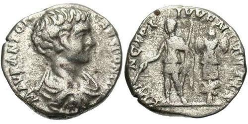 1 Денарий Римская империя (27BC-395) Серебро Каракалла (188-217)