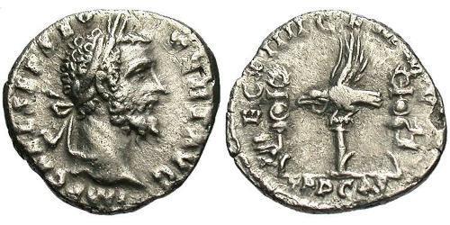 1 Денарий Римская империя (27BC-395) Серебро Септимий Север (145- 211)