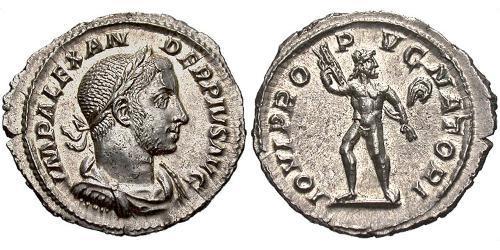 1 Денарий Римская империя (27BC-395) Серебро Александр Север (208-235)