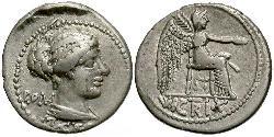 1 Денарий Римская республика (509BC-27BC) Серебро 