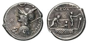 1 Денарий Римская республика (509BC-27BC) Серебро 