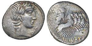 1 Денарий Римская республика (509BC-27BC) Серебро 