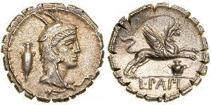 1 Денарий Римская республика (509BC-27BC) Серебро 
