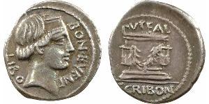1 Денарий Римская республика (509BC-27BC) Серебро 