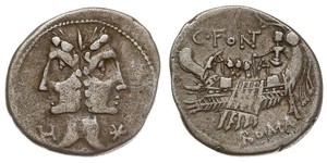 1 Денарий Римская республика (509BC-27BC) Серебро 