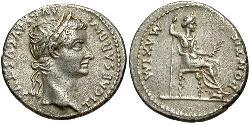 1 Денарий Римская империя (27BC-395) Серебро Тиберий Клавдий Нерон (42 BC-37)