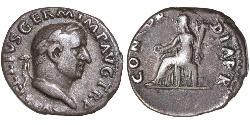 1 Денарий Римская империя (27BC-395) Серебро Вителлий (15-69)