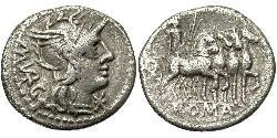 1 Денарій Римська республіка (509BC-27BC) Срібло 